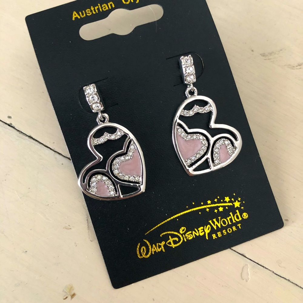 NWT DISNEY WORLD EARRINGS-CRYSTALS